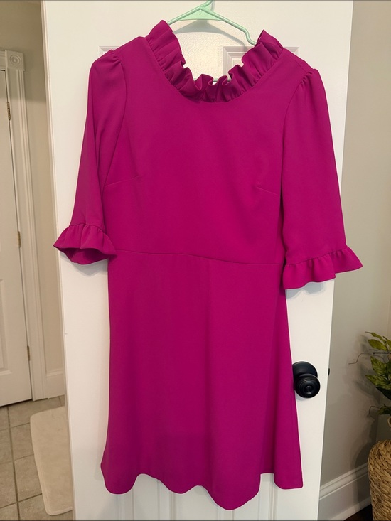 Camilyn Beth Dresses & Skirts - Women's Magenta camilyn beth Ruffle-Neck Dress